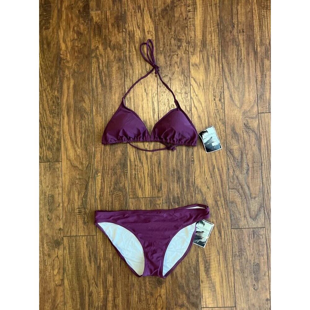 NEW Island World Apparel Women’s Purple Two Piece Bikini Size XL